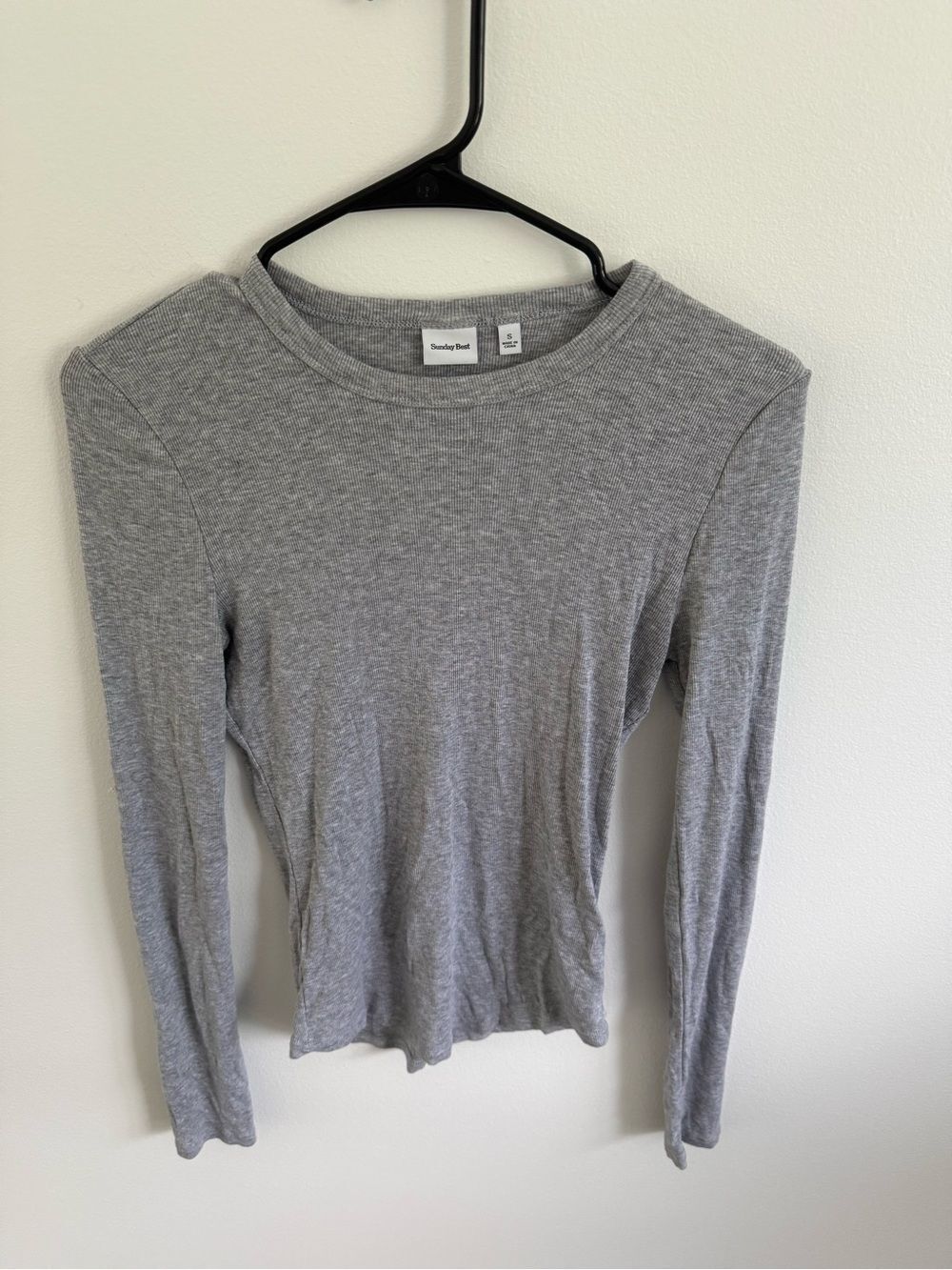 Aritzia Sunday Best Ribbed Long Sleeve